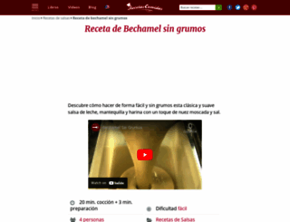 crema-bechamel.recetascomidas.com screenshot