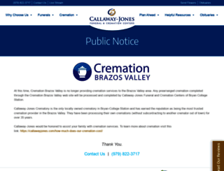 cremationbrazosvalley.com screenshot