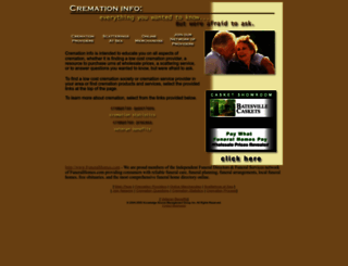 cremationinfo.com screenshot