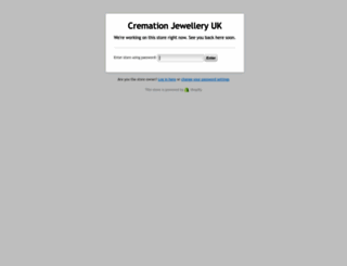 cremationjewellery.org screenshot