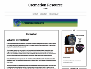 cremationresource.org screenshot