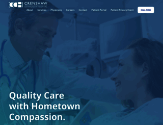 crenshawcommunityhospital.com screenshot