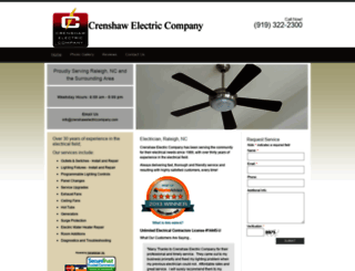 crenshawelectriccompany.com screenshot