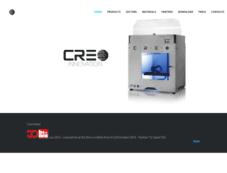 creo3dprinters.com screenshot