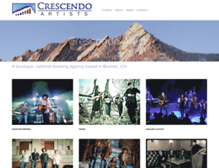 crescendoartists.com screenshot