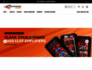crescendoaudio.com screenshot