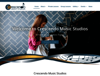 crescendomusicstudios.ca screenshot
