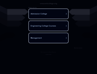 crescentcollege.org screenshot