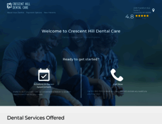 crescenthilldentalcare.com screenshot