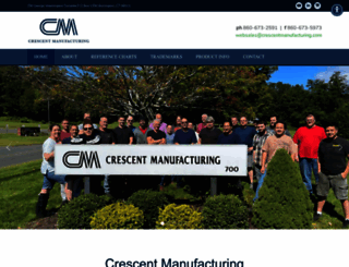 crescentmanufacturing.com screenshot