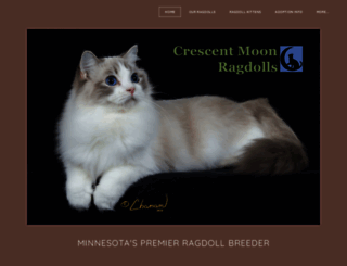 crescentmoonragdolls.com screenshot