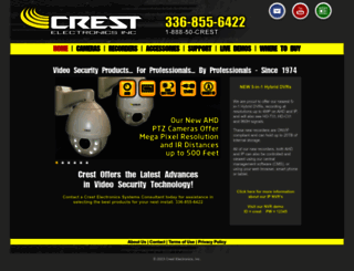 crestelectronics.com screenshot