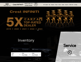 crestinfiniti.com screenshot