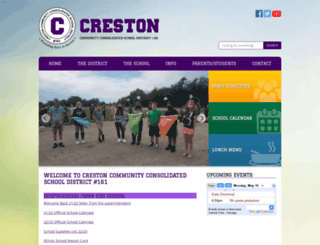 crestonschool.org screenshot