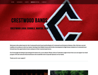 crestwoodbands.com screenshot