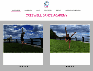 creswelldance.com screenshot