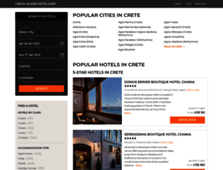 crete-island-hotels.net screenshot