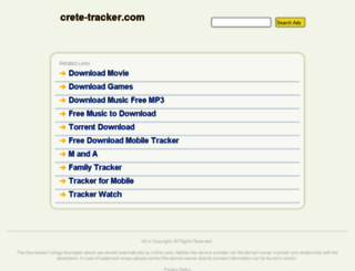 crete-tracker.com screenshot