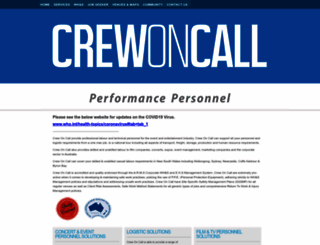 crewoncall.com.au screenshot