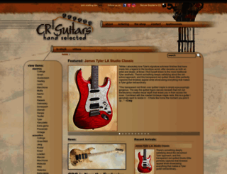 crguitars.com screenshot