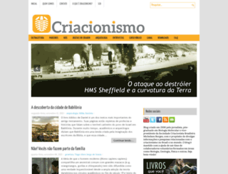 criacionismo.com.br screenshot