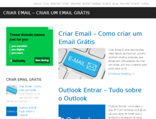 criaremailgratis.com.br screenshot