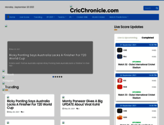 cricchronicle.com screenshot