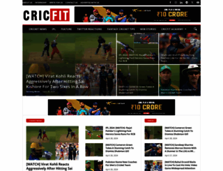 cricfit.com screenshot