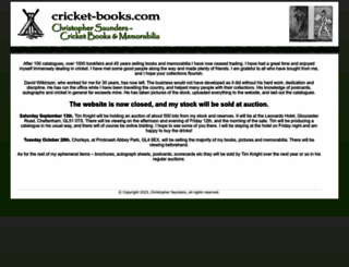 cricket-books.com screenshot