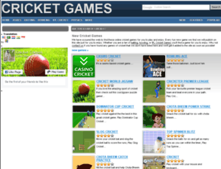 cricket-games.net screenshot