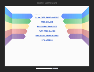 cricket-games.org screenshot