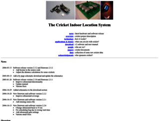 cricket.csail.mit.edu screenshot