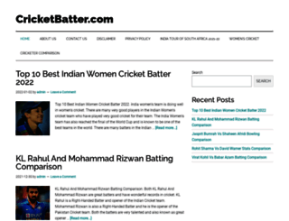 cricketbatter.com screenshot