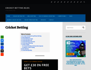 cricketbettingblog.com screenshot