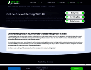 cricketbettingindia.in screenshot