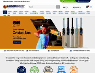 cricketdirect.co.uk screenshot