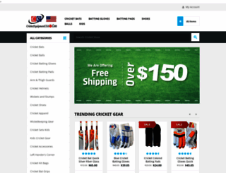 cricketequipmentusa.com screenshot