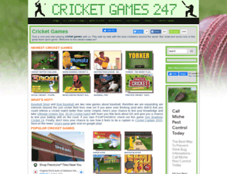 cricketgames247.com screenshot