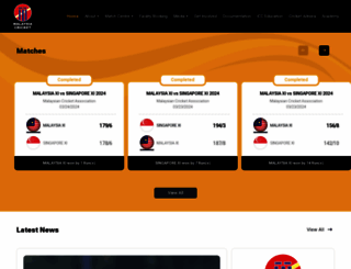 cricketmalaysia.com screenshot