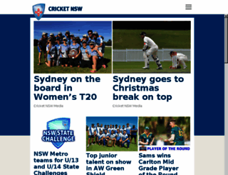 cricketnsw.com screenshot