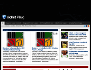 cricketplug.com screenshot