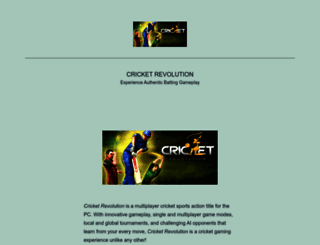 cricketrevolution.com screenshot