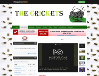 crickets.bramptonnorthsoccer.com screenshot