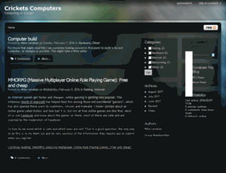 cricketscomputers.com screenshot