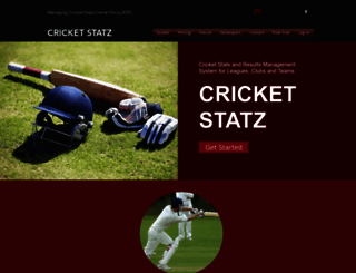 cricketstatz.com screenshot