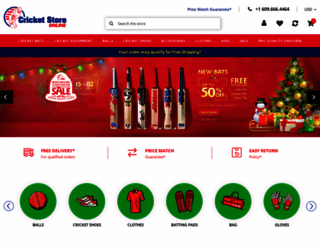 cricketstoreonline.com screenshot