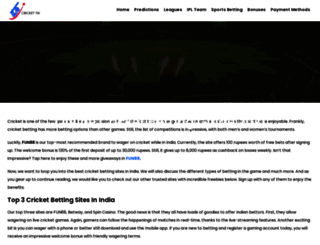 crickettix.com screenshot