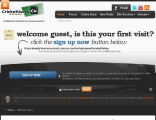 cricketusers.com screenshot