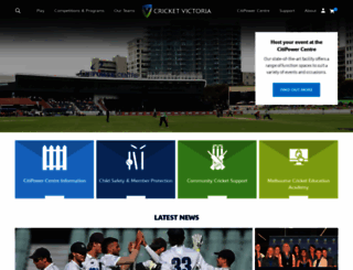 cricketvictoria.com.au screenshot