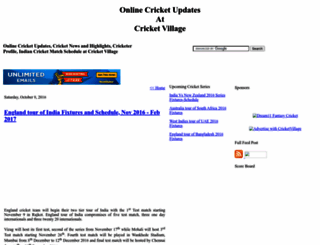 cricketvillage.blogspot.com screenshot